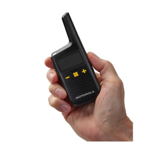 Hand Holding Motorola XT185 - Black Model